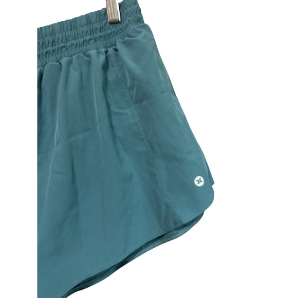 RBX Athletic Shorts Women's L/G Teal‎ Blue Gym Workout Running Activewear - Picture 2 of 7